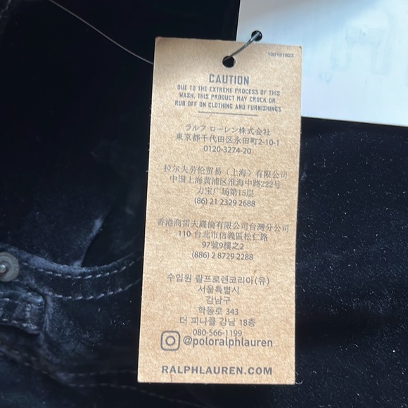NWT Polo by Ralph Lauren Tompkins Mid Rise Skinny Black Jeans - Picture 4 of 8